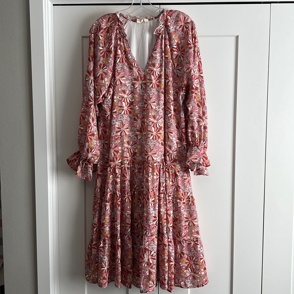 Dress Up Floral Ruffle Dress